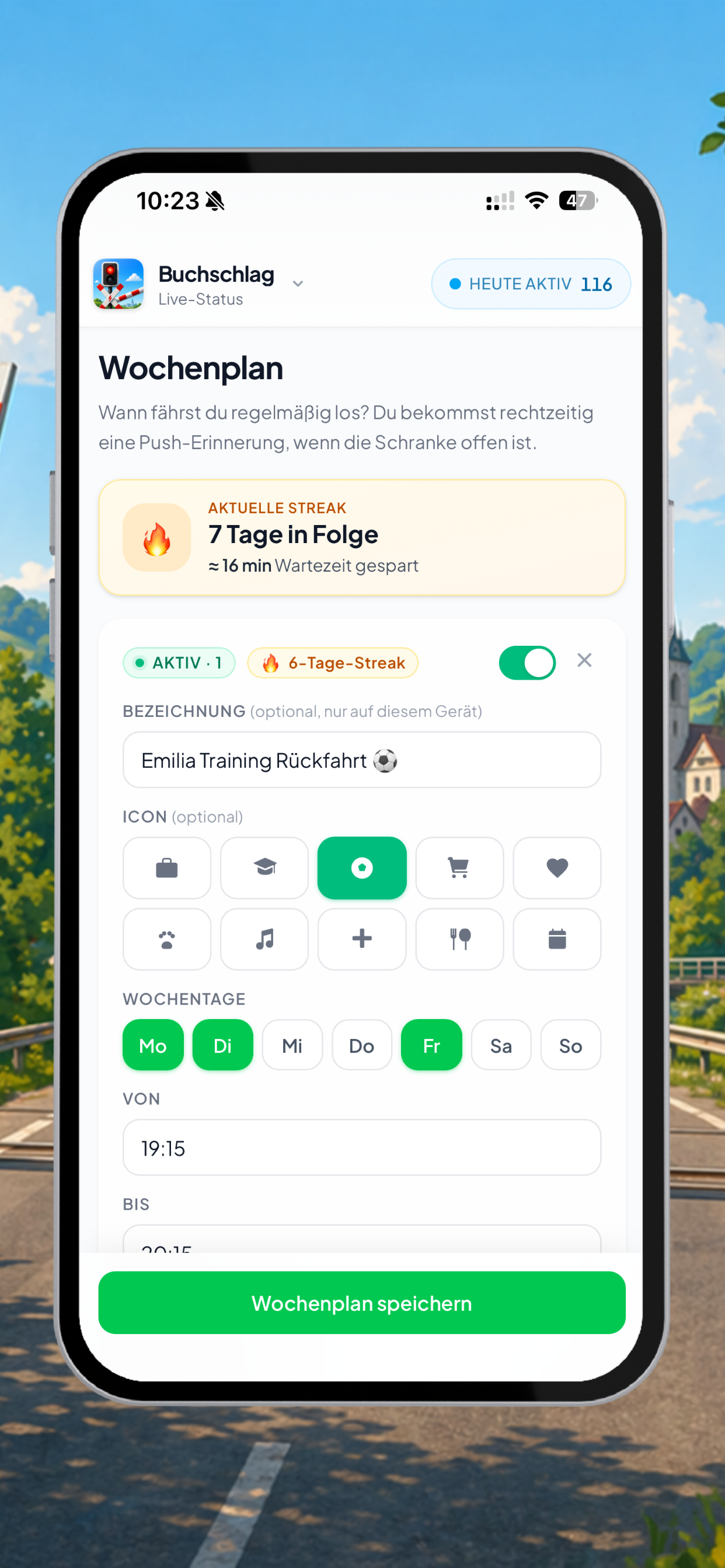 Wochenplan-Editor